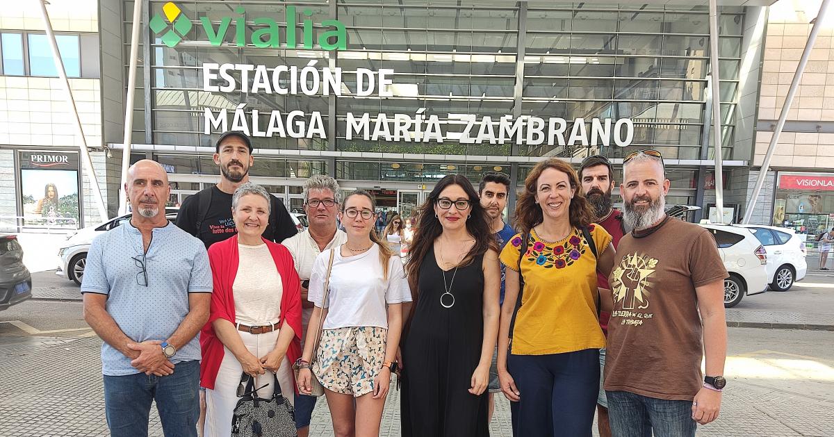 Reunión del Sector Ferroviario  de CCOO en Málaga con Por Andalucía
