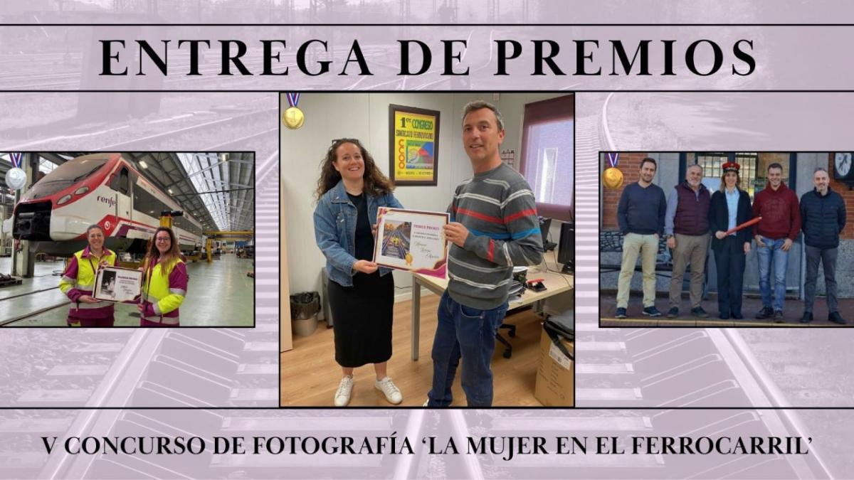 ganadoras del V Concurso fotográfico ‘La Mujer en el Ferrocarril’