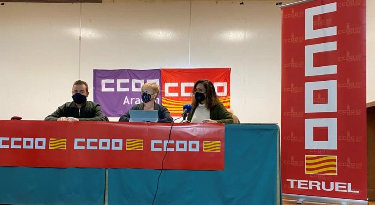 Rueda de prensa de Pepa Páez, Pilar Buj y Juan Bellón.