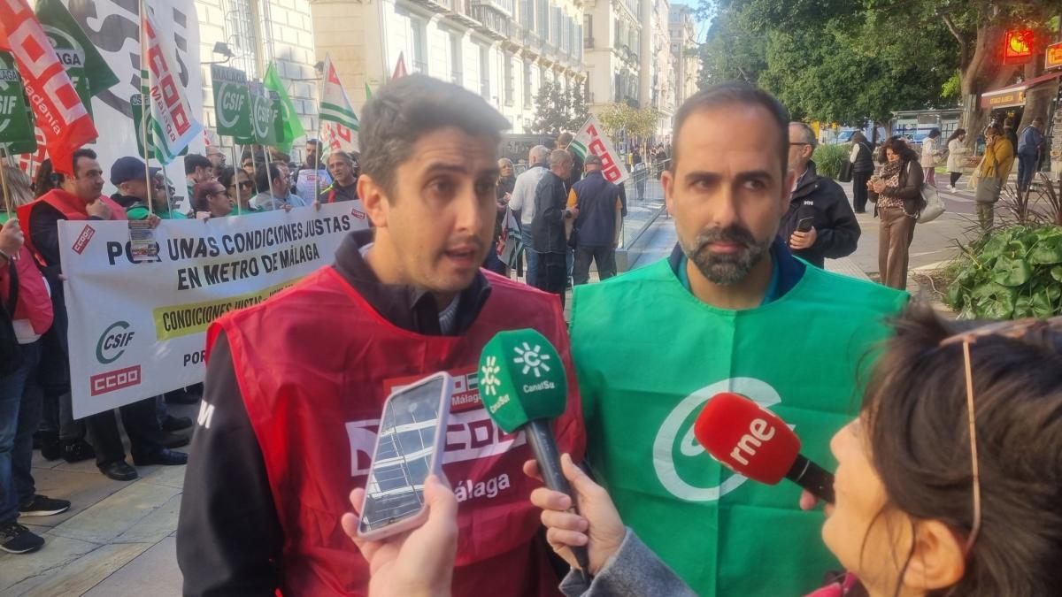 Huelga en Metro de Málaga.