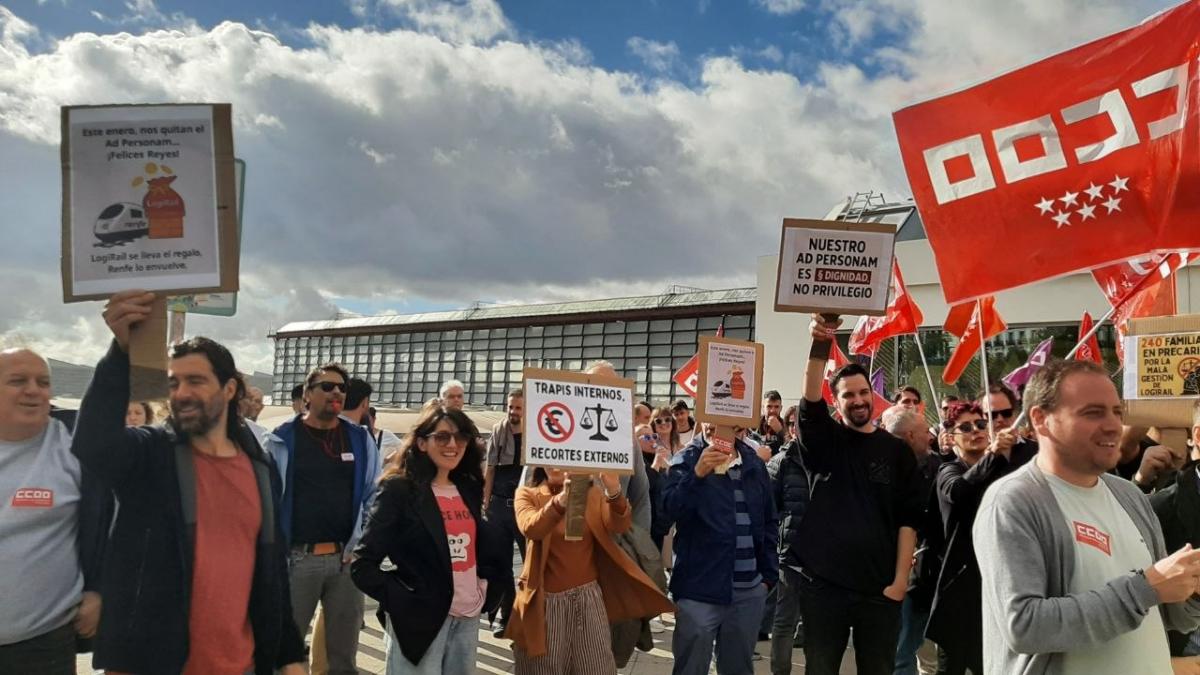 Manifestación LogiRAIL.