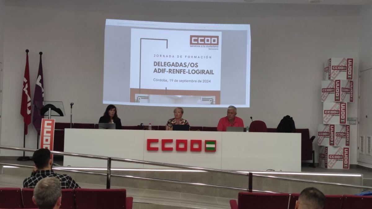 Jornada de Formacin de delegadas/os de Adif, Renfe y Logirail en Crdoba.