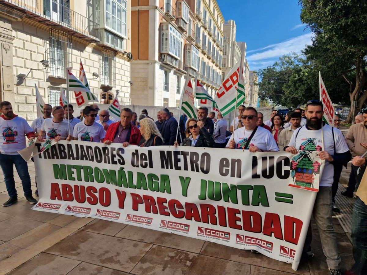 Manifestación Metro Málaga